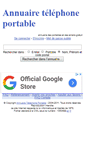 Mobile Screenshot of annuaire-telephone-portable.com